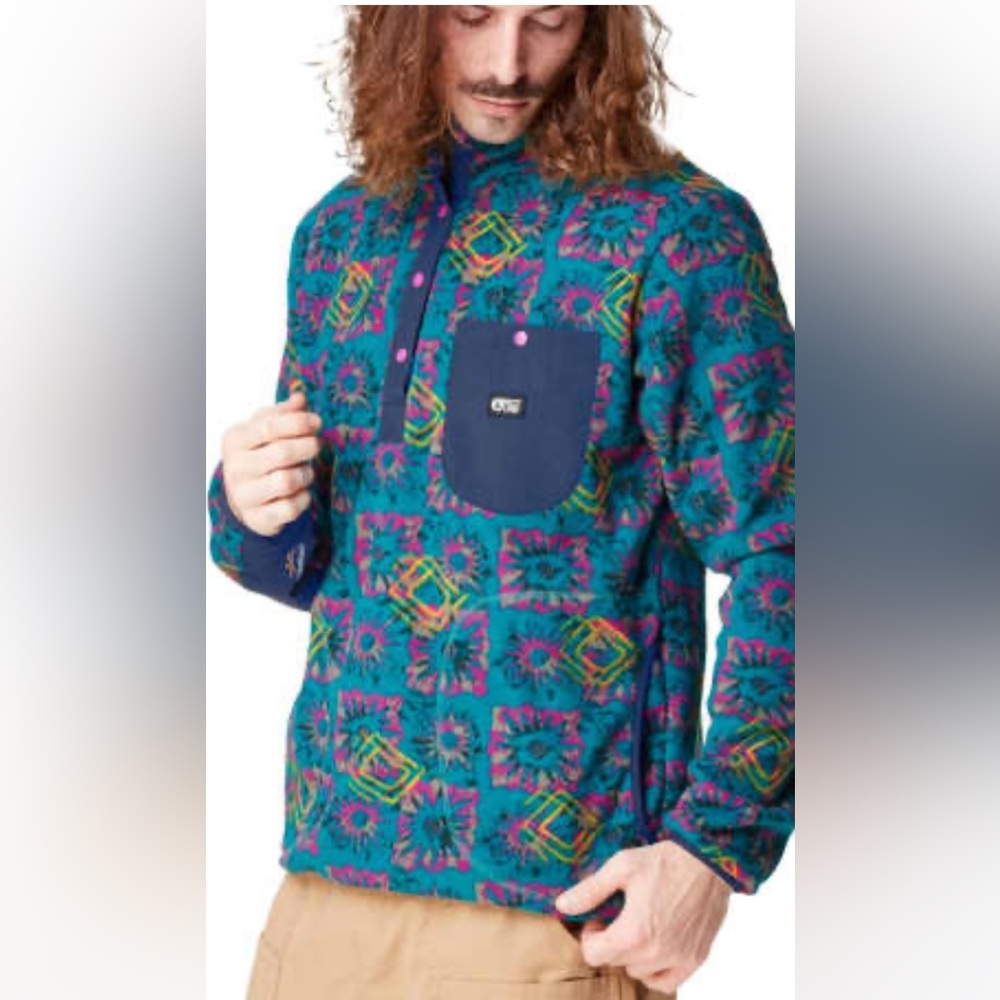 Picture ORAVIK 1/4 fleece- fizzy print